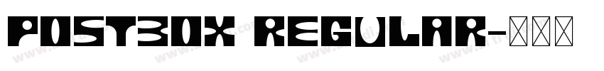 PostBox regular字体转换
